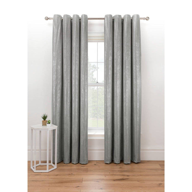 George Home silver shimmer velvet curtains (British brand)