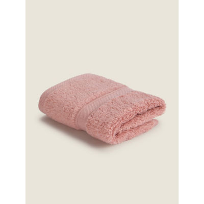 George Home small pink super soft cotton hand towel, imported from the UK