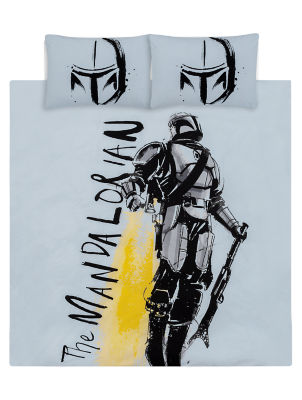 ASDA George Home Grey Star Wars Mandalorian Reversible Duvet Set- Buy online at McGrocer