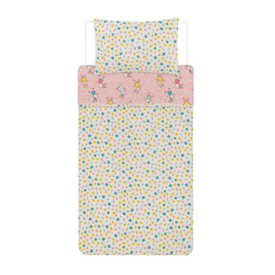 George Home pink bunny duvet set single, imported from the UK