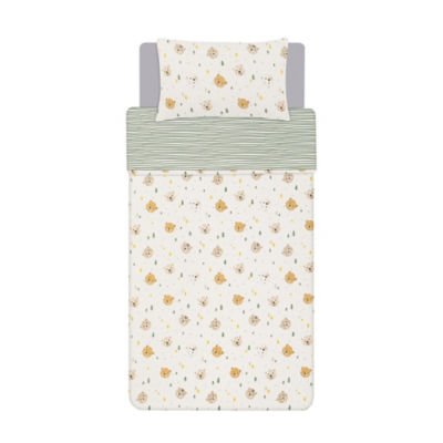 George Home White Bears toddler duvet set 120x150cm - British product