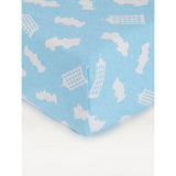 George Home fitted sheet blue Batman cot bed size - British product