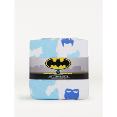 George Home fitted sheet blue Batman cot bed size - British product