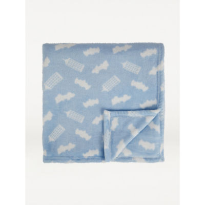 George Home Blue Batman fleece blanket, UK version