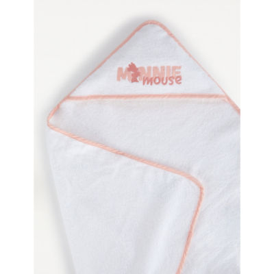 George Home white Minnie Mouse hooded towel 75cm (British brand)