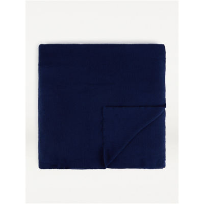 George Home blue knitted blanket 150x120cm - British product