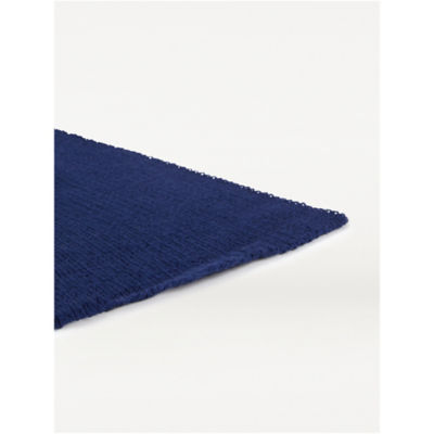 George Home blue knitted blanket 150x120cm - British product