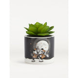 George Home Mickey & Minnie Mouse winter artificial succulent 8x11x8cm, UK version