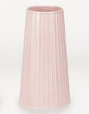 George Home pink striped stoneware vase, UK version