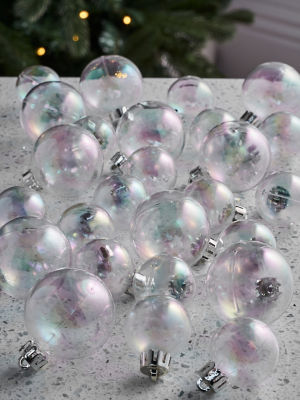 George Home mini iridescent baubles 26 pack - British product