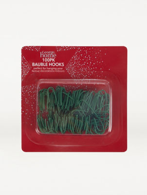 George Home green bauble hooks 100 pack - British product