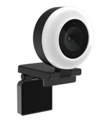 Blackweb 1080P web camera with ring light, UK version