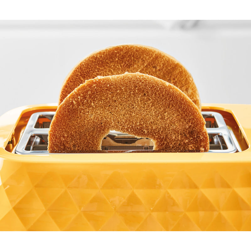 George Home Yellow Textured 2-Slice Toaster - British product