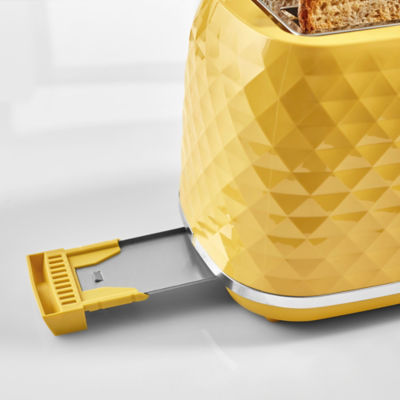 George Home Yellow Textured 2-Slice Toaster GTT101Y-21