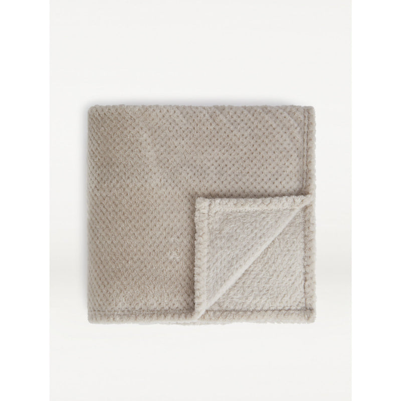 George Home natural waffle super soft throw 120x150cm (British brand)