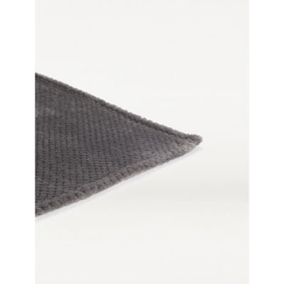 George Home Charcoal Waffle Super Soft Throw