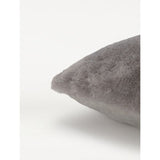 George Home grey faux fur cushion 43cm, imported from the UK
