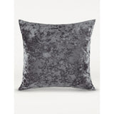 George Home charcoal large plush velvet cushion 50x50cm (British brand)