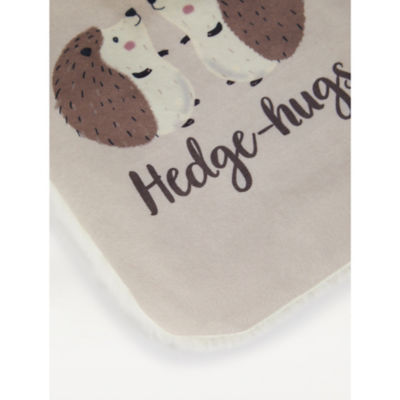 George Home Natural Hedgehog Hot Water Bottle