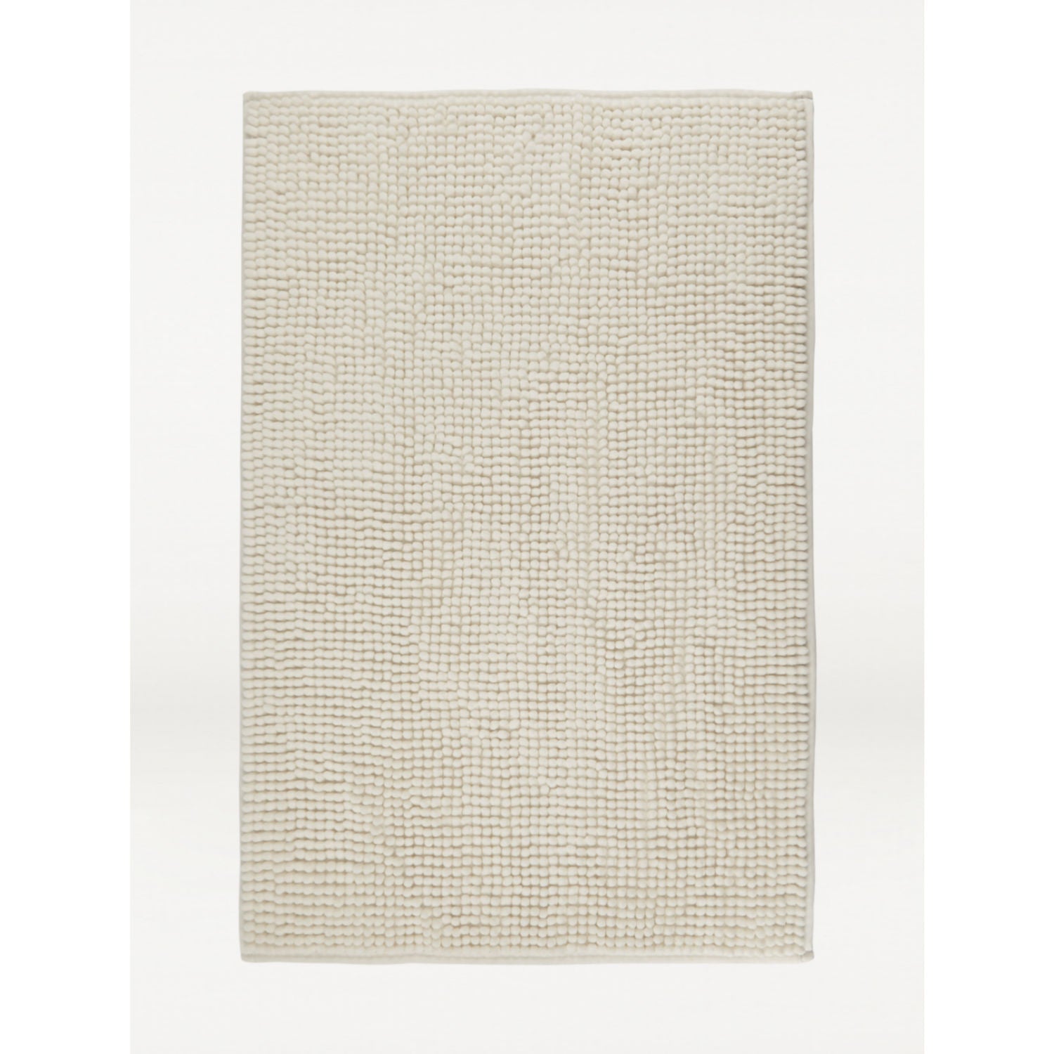 George Home chenille bath mat white - British product