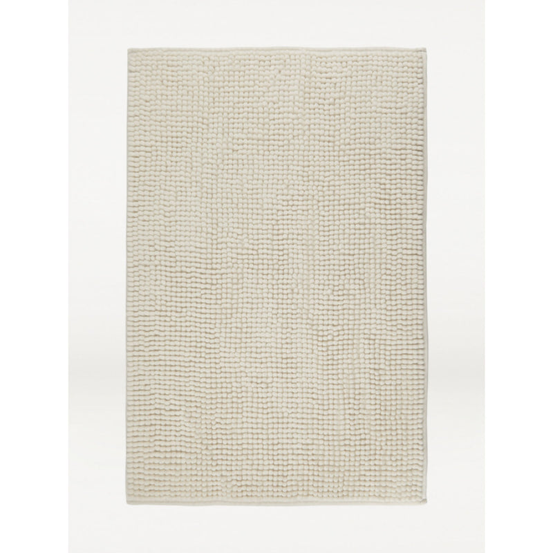 George Home chenille bath mat white - British product