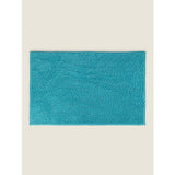 George Home chenille bath mat in aqua - British product