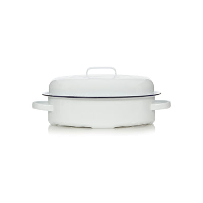ASDA George Home Enamel Casserole Dish 33cm Oven Safe Cookware- Buy online at McGrocer