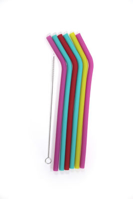 George Home reusable silicone straws 6 pack, UK version