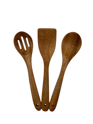 George Home chunky wooden utensil set 3 pack, UK version