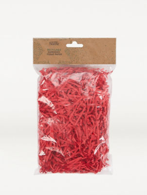 George Home red shredded tissue paper, UK version