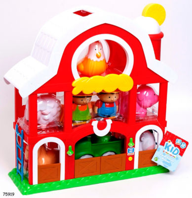 Kid Connection farmhouse playset toy with lights and sounds, UK version
