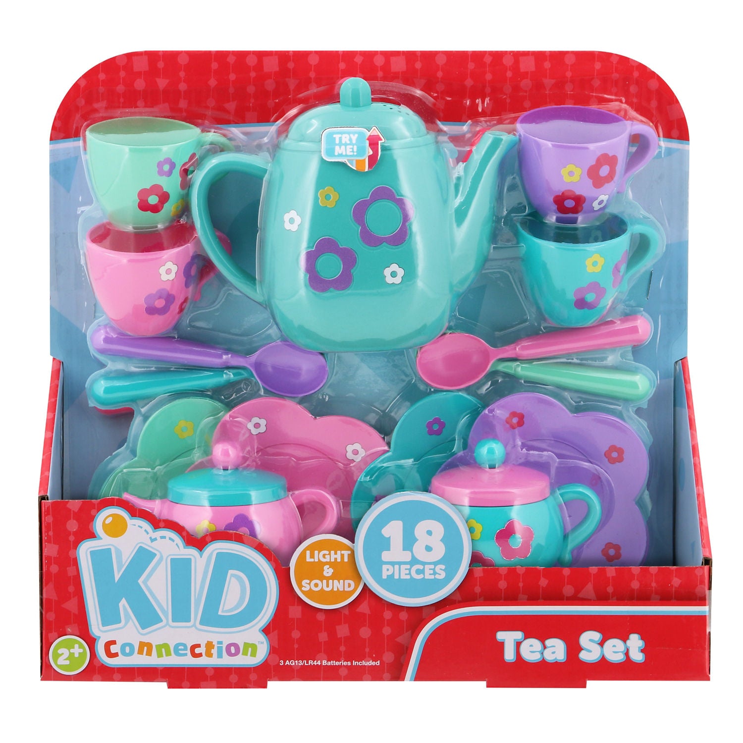 Kid Connection toy tea set 4 piece ages 3+ (British brand)