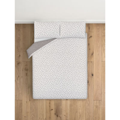 George Home grey star brushed cotton king duvet, imported from the UK