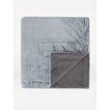 George Home grey faux fur throw 150x170cm (British brand)
