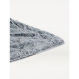 George Home grey faux fur throw 150x170cm (British brand)