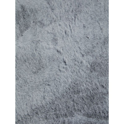 George Home grey faux fur throw 150x170cm (British brand)