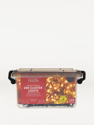 George Home warm white LED cluster lights 288 (British brand)