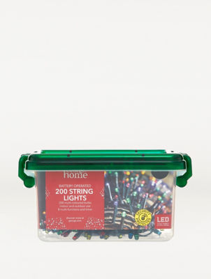 George Home multi-coloured LED string lights 200-pack, UK version