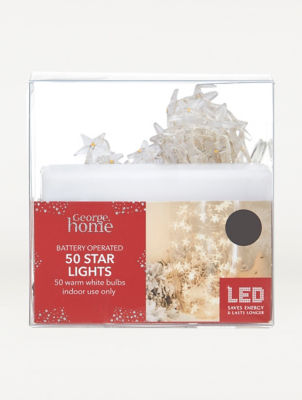George Home copper star LED string lights 50 pack (British brand)