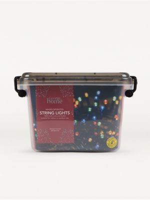 George Home 1000 multi-coloured LED string lights (British brand)