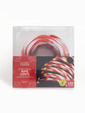George Home red and white stripe rope light - British product