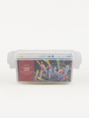 George Home multi-coloured LED string lights 50 lights (British brand)