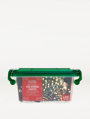 George Home LED string lights warm white 100 lights, UK version