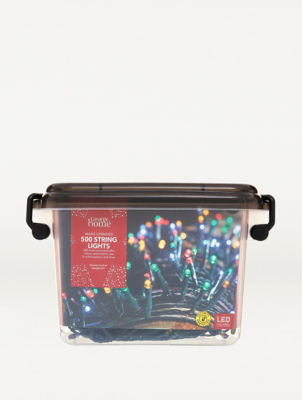 George Home 500 multi-coloured LED string lights, imported from the UK