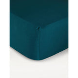George Home Lagoon Blue easycare fitted sheet single - British product