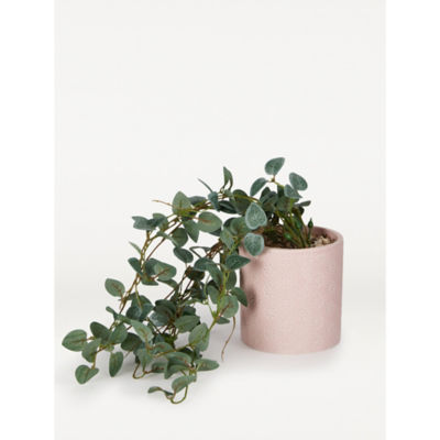 George Home trailing plant ceramic pink pot 48cm, imported from the UK