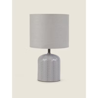 George Home chevron table lamp 30x18x18cm, UK version