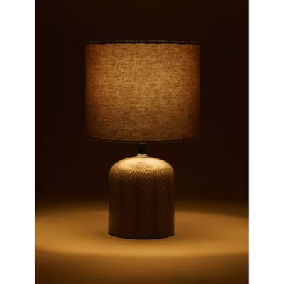 George Home chevron table lamp 30x18x18cm, UK version