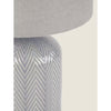 George Home chevron table lamp 30x18x18cm, UK version