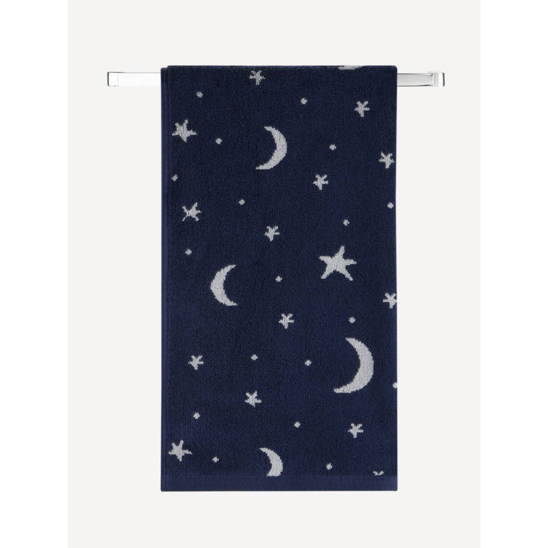 George Home large navy moon and stars bath sheet (British brand)